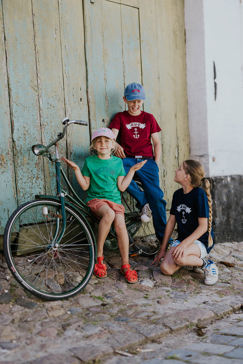Ærø T-Shirt børn - Burdundy